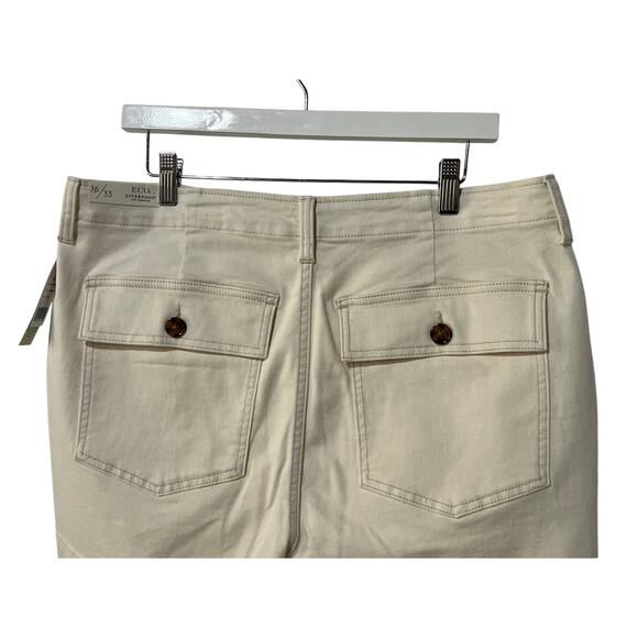LIVERPOOL WOMENS SIZE 16/33 UTILITY SHORT FLAP POCKETS SEASIDE DUNES NATURAL NEW - Picture 8 of 13